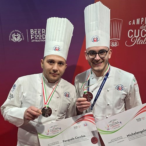 Cerchia e Di Sieno del “Masaniello” di Maiori fanno incetta di medaglie ai Campionati della Cucina Italiana di Rimini