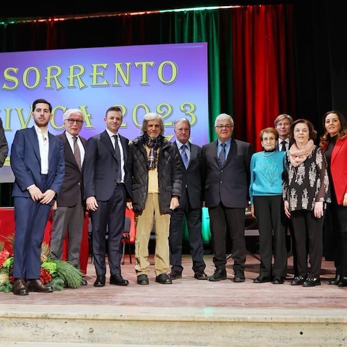 Cerimonia di consegna delle onorificenze di Sorrento Civica: tutti i premiati<br />&copy; Comune di Sorrento