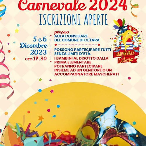 Cetara si prepara al Carnevale 2024