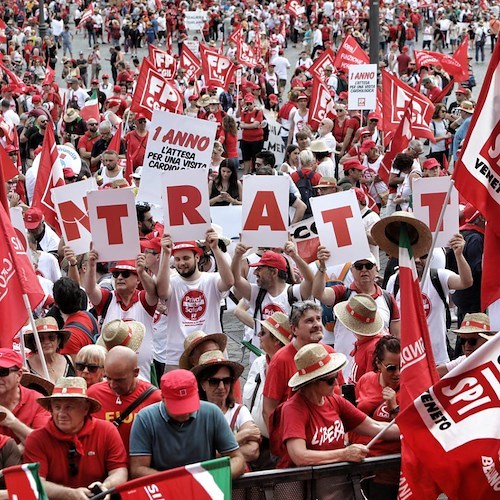 Una manifestazione nazionale della Cgil<br />&copy; pagina Facebook Cgil