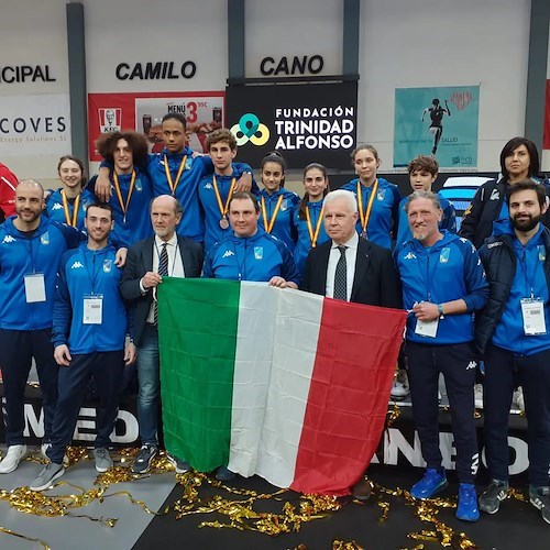 Il maestro Marco Autuori guida gli azzurrini della Nazionale ai successi in Spagna