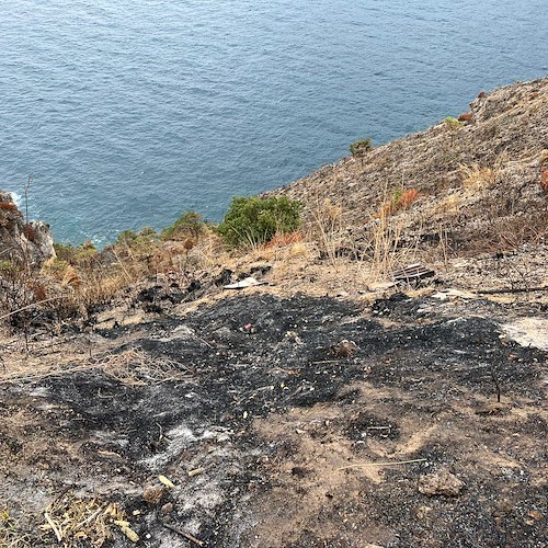 Incendio a Conca dei Marini<br />&copy; Massimiliano D'Uva