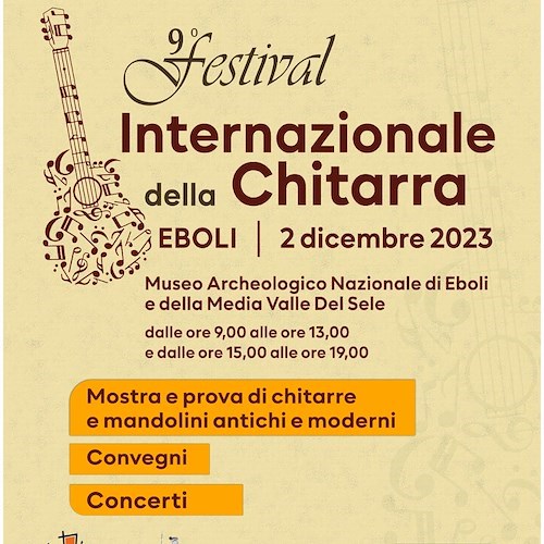 “Dalla Via del grano alle Vie del mondo”: ad Eboli il 9° Festival Internazionale della Chitarra