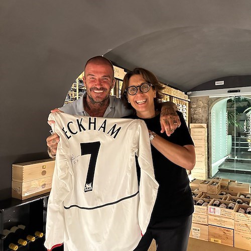 David Beckham al Ristorane Aurora<br />&copy; Ristorante Aurora