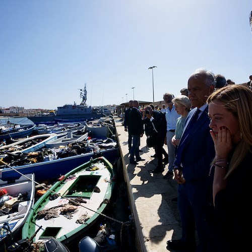 Meloni e von der Leyen in visita a Lampedusa<br />&copy; Governo