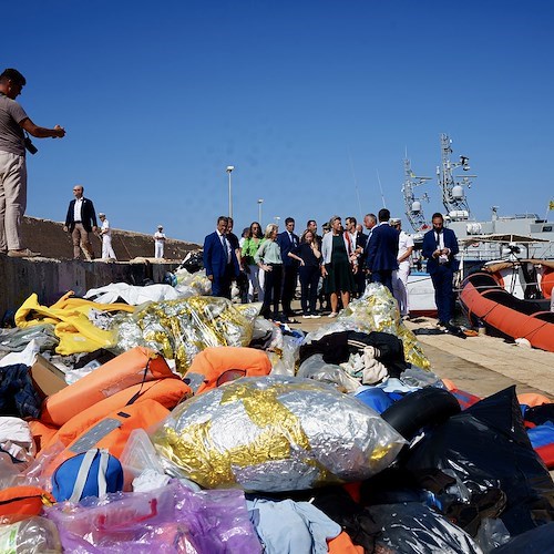 Meloni e von der Leyen in visita a Lampedusa<br />&copy; Governo