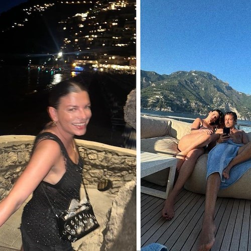 Emma Marrone e gli amici in vacanza a Positano<br />&copy; Instagram