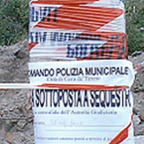 Il cantiere interessato dal sequestro