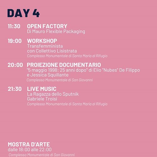 MAC Fest 2023 Cava de' Tirreni, programma