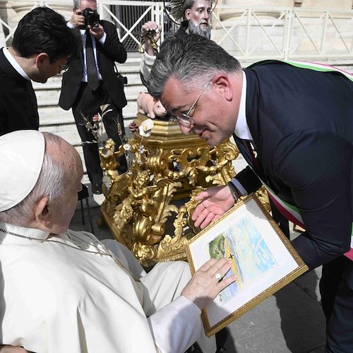 statua di Sant'Antonio Abate benedetta da Papa Francesco<br />&copy; Comune di Agerola