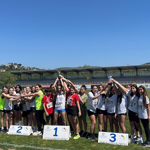 Gli alunni del Porzio di Positano e Praiano alle provinciali di Atletica leggera