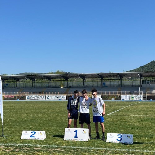 Gli alunni del Porzio di Positano e Praiano alle provinciali di Atletica leggera