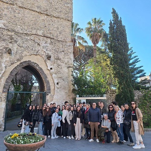 Gli studenti del Radvliskis Gymnasium (Lituania) in visita a Ravello