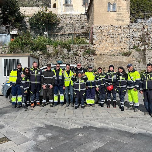 Granfondo Sorrento Due Costiere, gara ciclistica in sicurezza grazie a volontari e polizie municipali<br />&copy; P.A. Resilienza Costiera Amalfitana Odv