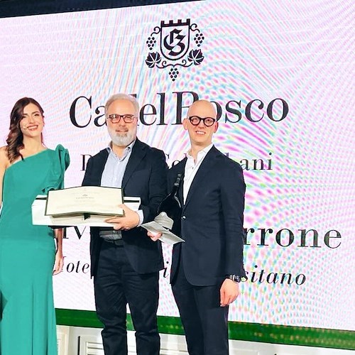 Il San Pietro di Positano, il sommelier capo Salvatore Marrone insignito del premio Ca' Del Bosco 2023<br />&copy; Il San Pietro di Positano