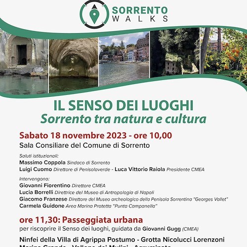 Il senso dei luoghi, a Sorrento parte un progetto di segnaletica naturalistica e culturale