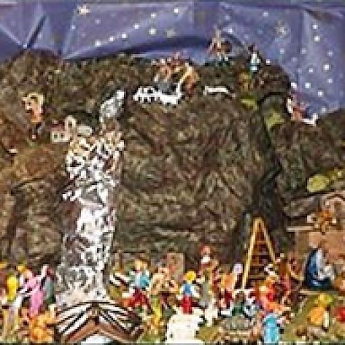 Il presepe realizzato lo scorso anno dal piccolo Gaetano Troiano