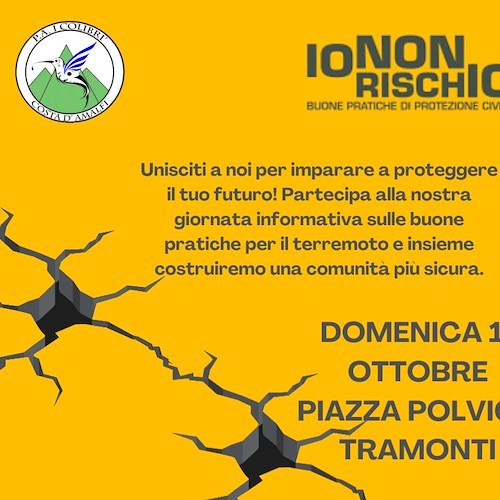 “Io Non Rischio 2023”: a Tramonti I Colibrì si impegnano per la Sicurezza Terremoto<br />&copy; Pubblica Assistenza I Colibrì