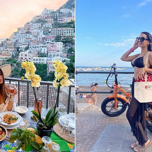 Jessica Amendola con Otium Bike e Positano Notizie<br />&copy; Jessica Amendola