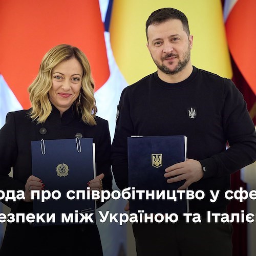 Giorgia Meloni, presidente del Consiglio insieme al presidente ucraino, Zelensky<br />&copy; pagina FB Zelensky