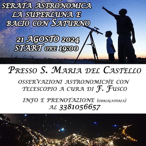 trekking e serata astronomica presso Santa Maria del Castello