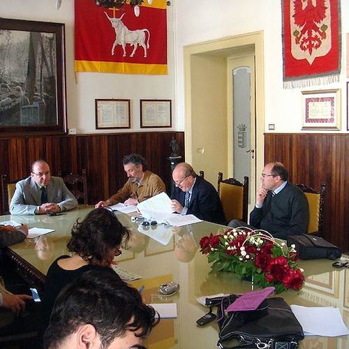 La conferenza di stamani a Palazzo di Città