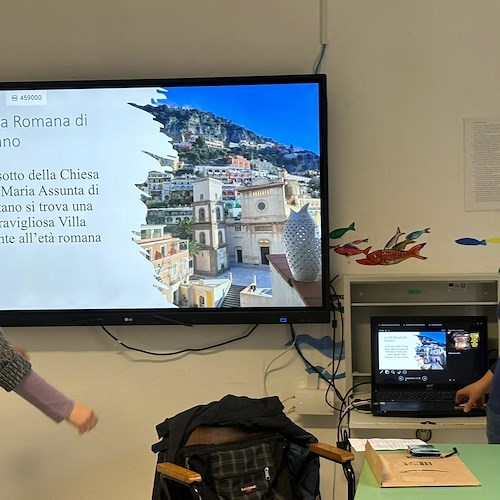 La Villa Romana di Positano raccontata a scuola dalle archeologhe Paola e Giovanna<br />&copy; MAR - Museo Archeologico Romano Positano