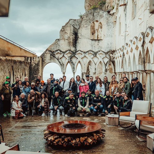 Gli equipaggi in Lamborghini presso l'Hotel Anantara Convento Amalfi