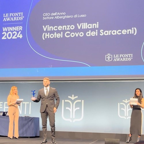 Le Fonti Awards: Vincenzo Villani di Positano CEO dell'anno nel settore alberghiero di lusso