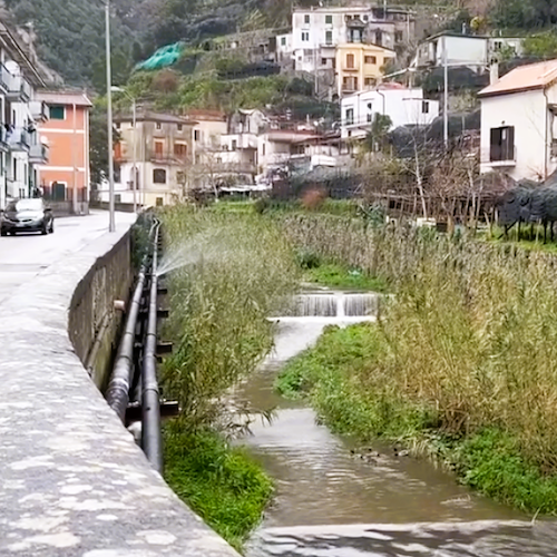 Maiori, falla nelle tubature: perdita idrica nella frazione di Vecite /VIDEO<br />&copy; Massimiliano D'Uva