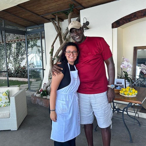 Paola e Michael Jordan<br />&copy; Mamma Agata