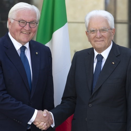 Sergio Mattarella con il presidente tedesco Frank Walter Steinmeier<br />&copy; Sito istituzionale Quirinale