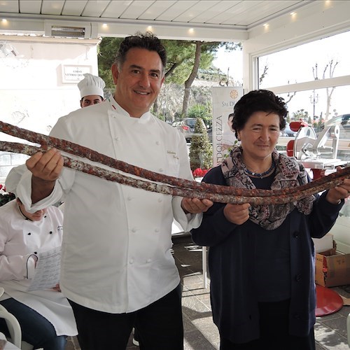 Salvatore De Riso nel suo Bistrot durante il campionato italiano di Salami