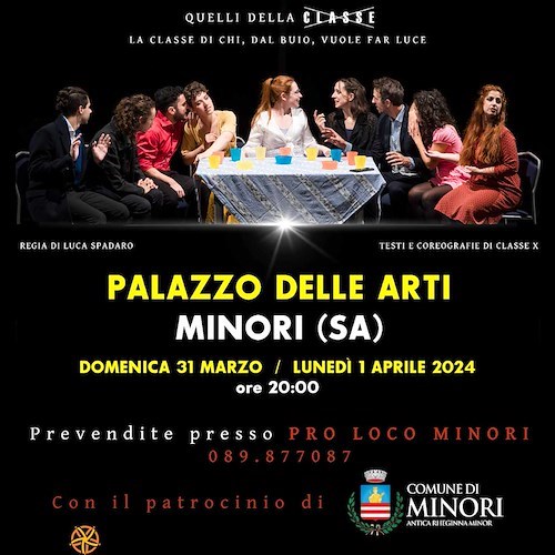 Molla Tutto!, 31 marzo e 1° aprile a Minori il quasi musical della compagnia Classe X