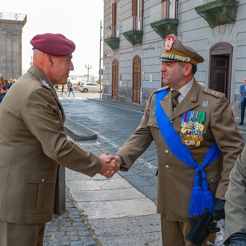 L'arrivo del Capo di Stato Maggiore dell'Esercito