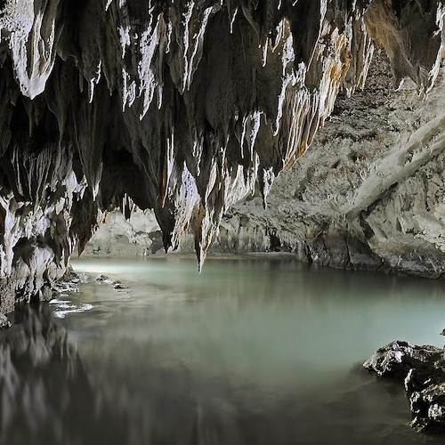 Nuove indagini alle Grotte di Pertosa-Auletta: sotto osservazione l’impianto palafitticolo di età protostorica e l’alveo fluviale<br />&copy; Soprintendenza Archeologia Belle Arti e Paesaggio di Salerno e Avellino