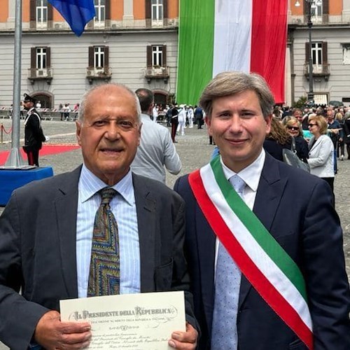 Consegnata a Luciano Romano di Sorrento l'onorificenza dell'Ordine al Merito della Repubblica Italiana