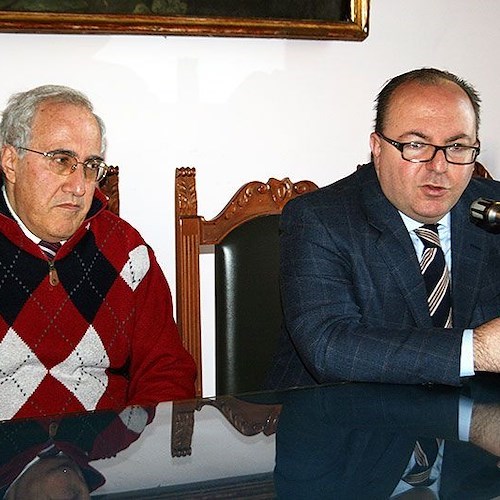 Vincenzo Prisco, presidente dell'Osservatorio, ed il sindaco Galdi