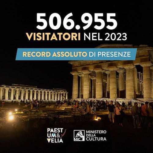 Paestum da record: oltre mezzo milione di visitatori nel 2023<br />&copy; Parco Archeologico di Paestum e Velia