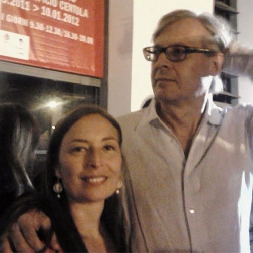 Stefania Sabatino con Vittorio Sgarbi