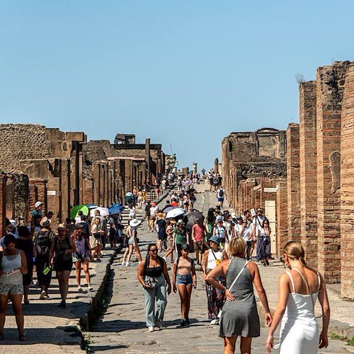 Turisti a Pompei