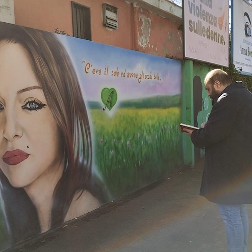 Pontecagnano Faiano ricorda Anna Borsa: ecco il murale dedicato alla giovane vittima di femminicidio<br />&copy; Città di Pontecagnano Faiano