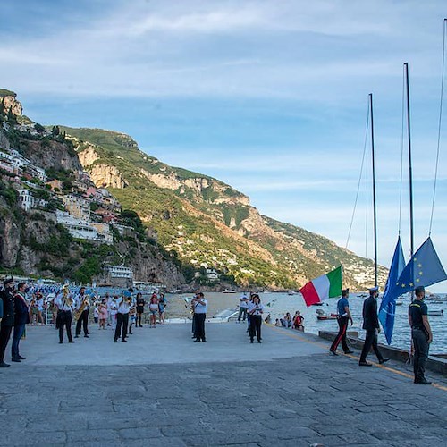 cerimonia di conferimento della Bandiera Blu a Positano<br />&copy; Comune di Positano