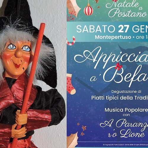 Positano: 27 gennaio si recupera il tradizionale evento Appicciamm' 'a Befana