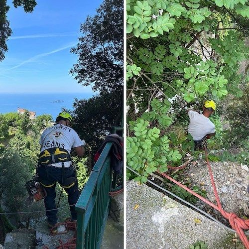 Lavori per l'ascensore di Nocelle<br />&copy; Comune di Positano