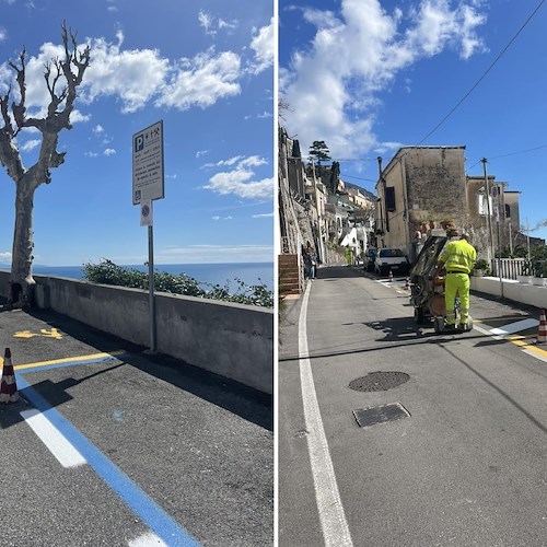 Lavori in Viale Pasitea<br />&copy; Comune di Positano