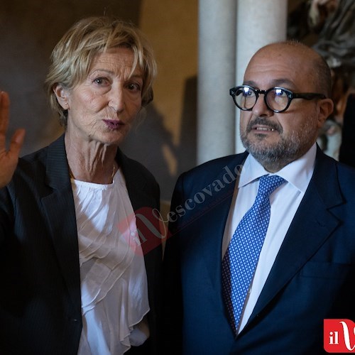 Lina Sabino e il ministro ad Atrani