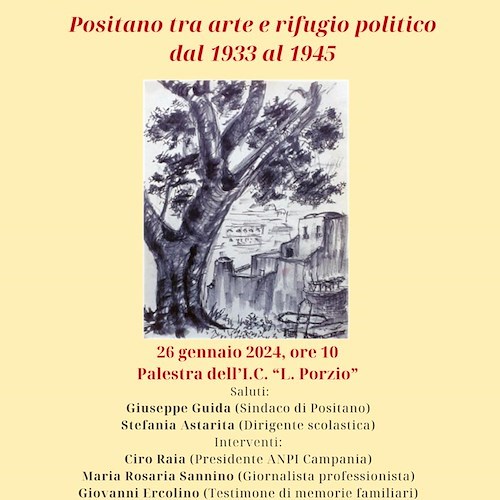 Positano tra arte e rifugio politico dal 1933 al 1945: l'iniziativa dell'istituto L. Porzio per la Giornata della Memoria