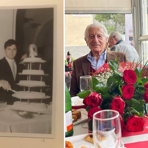 A Minori Gennaro Apicella e Annamaria D’Urso festeggiano 55 anni di matrimonio