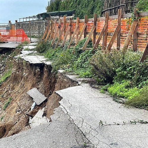 Ravello, 31 gennaio getto di calcestruzzo in via Casarossa: strada chiusa